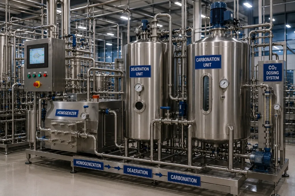 Homogenization & Carbonation Unit