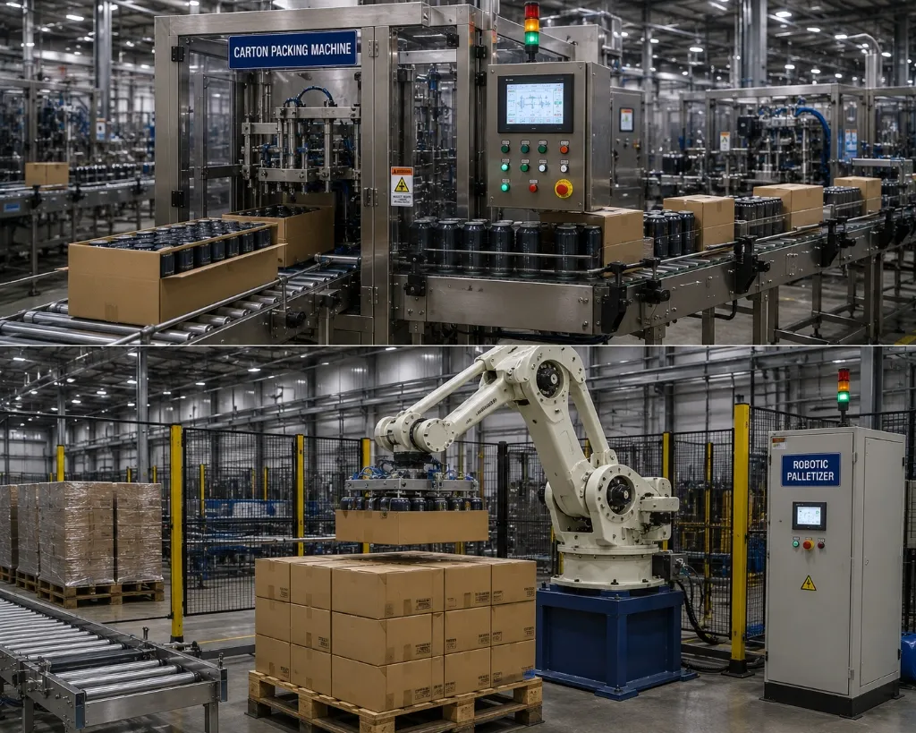 Carton Packing & Robotic Palletizer