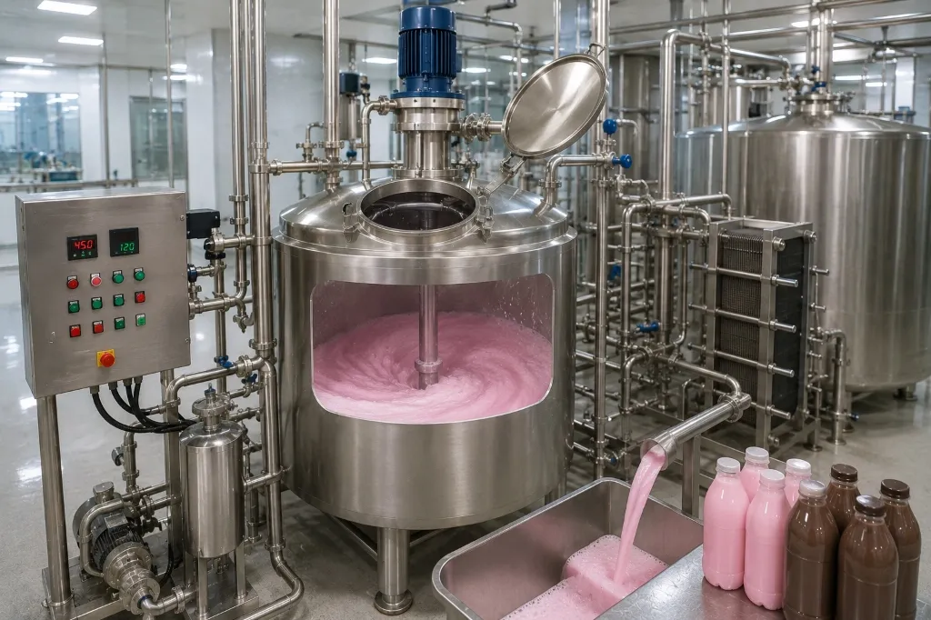 Flavored Milk Blending & Mixing Tank