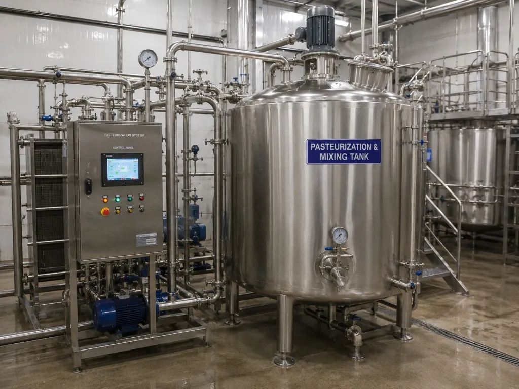 Continuous Pasteurization & Mixing Tank