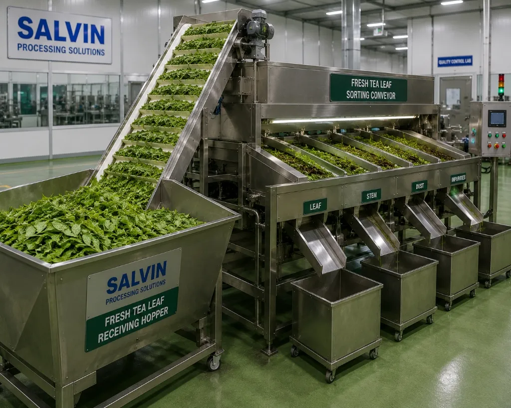 Fresh Tea Leaf Sorting Conveyor