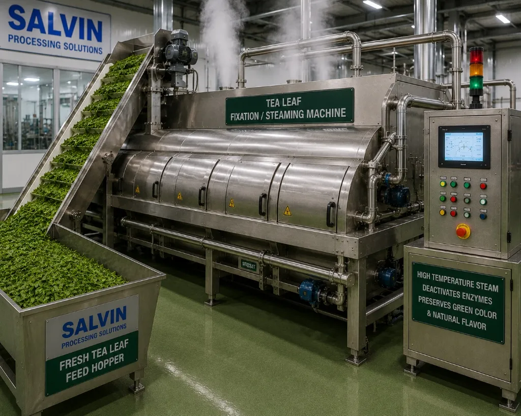 Tea Leaf Fixation / Steaming Machine