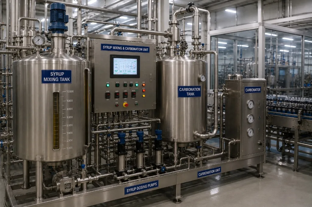 Syrup Mixing & Carbonation Unit