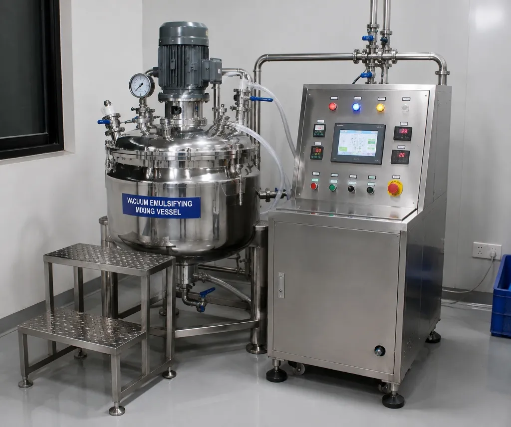 Vacuum Emulsifying Mixing Vessel