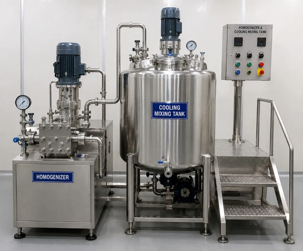 Homogenizer & Cooling Tank