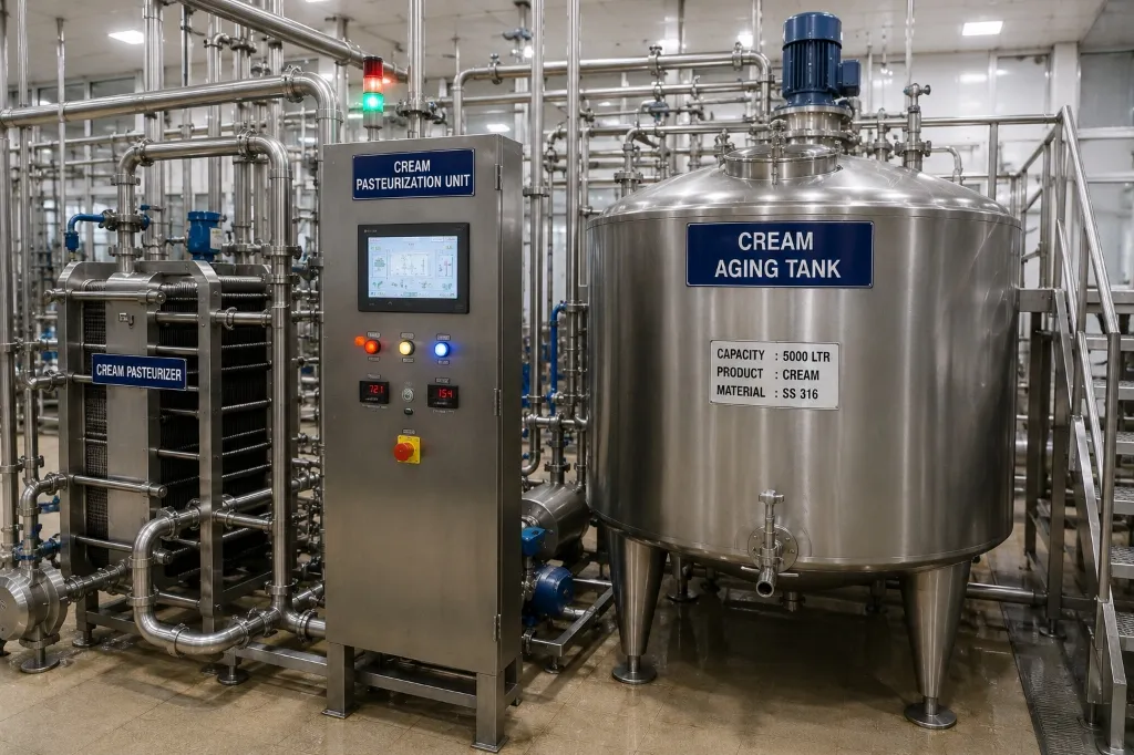 Cream Pasteurization & Aging