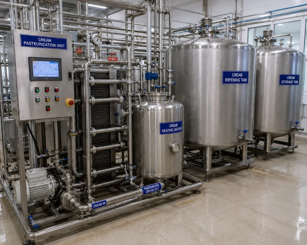 Cream Pasteurization & Ripening