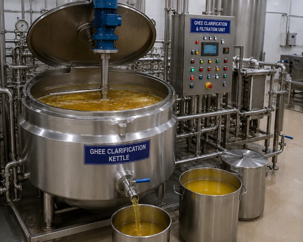 Ghee Clarification & Filtration