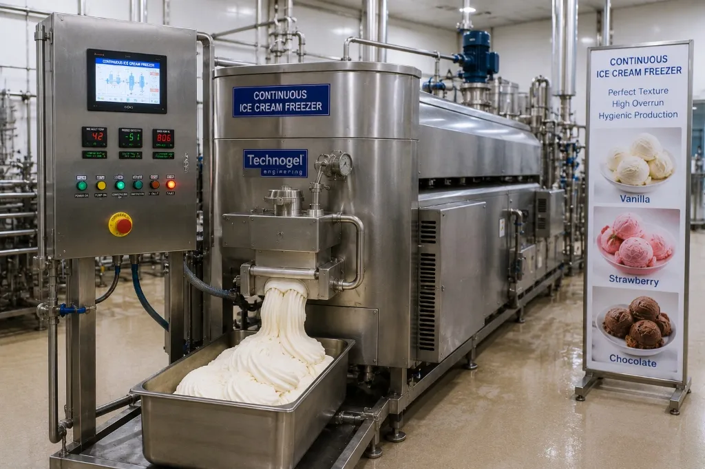 Continuous Ice Cream Freezer