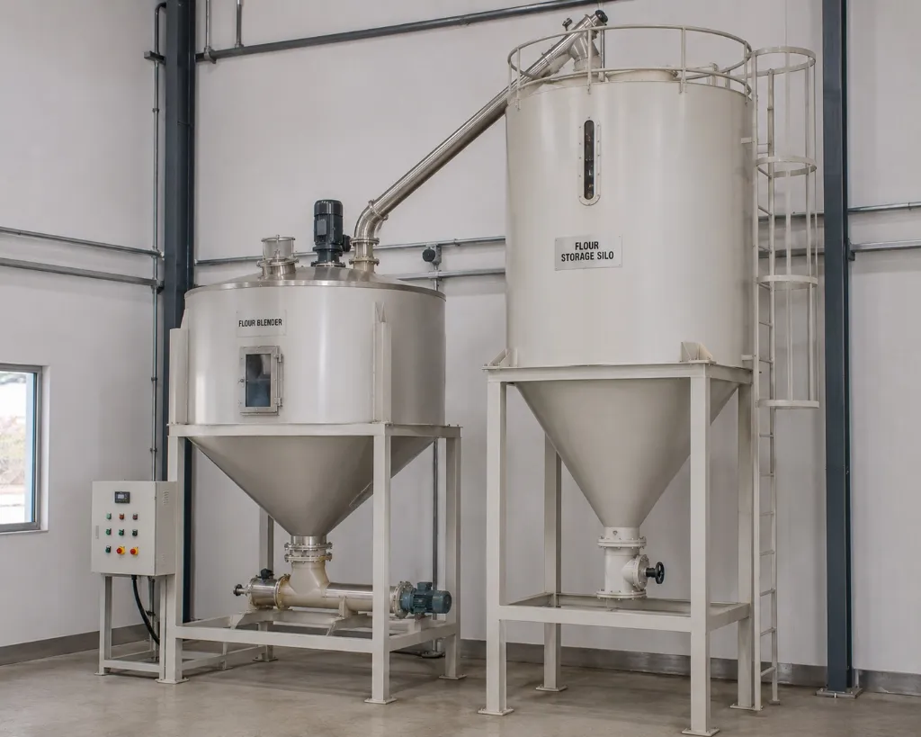 Flour Blender & Storage Silo