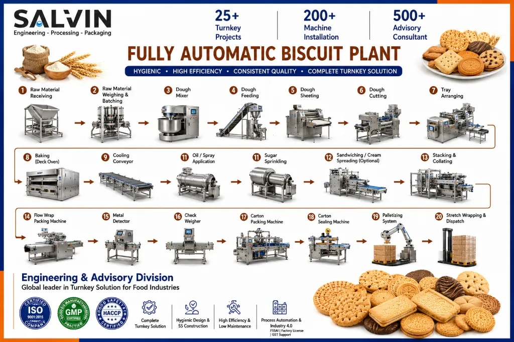 Fully Automatic Biscuit Plant