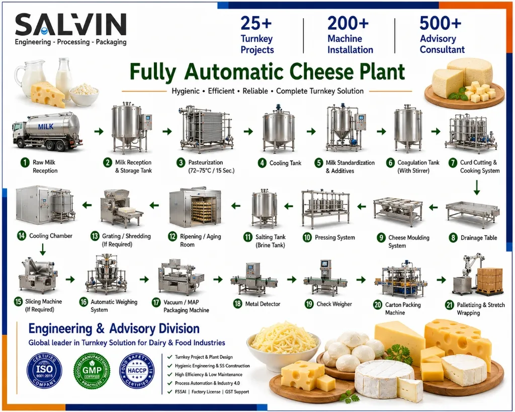 Fully Automatic Cheese Plant
