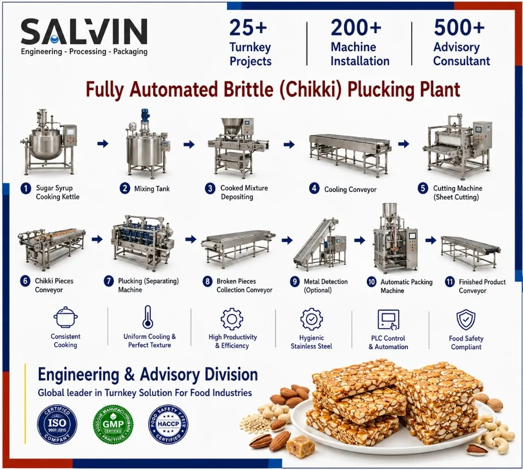 Brittle (Chikki) Plucking Plant