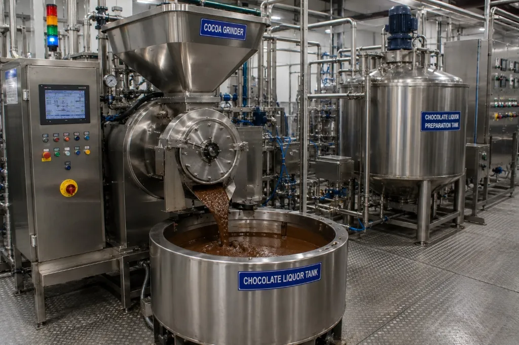 Cocoa Grinder & Liquor Tank