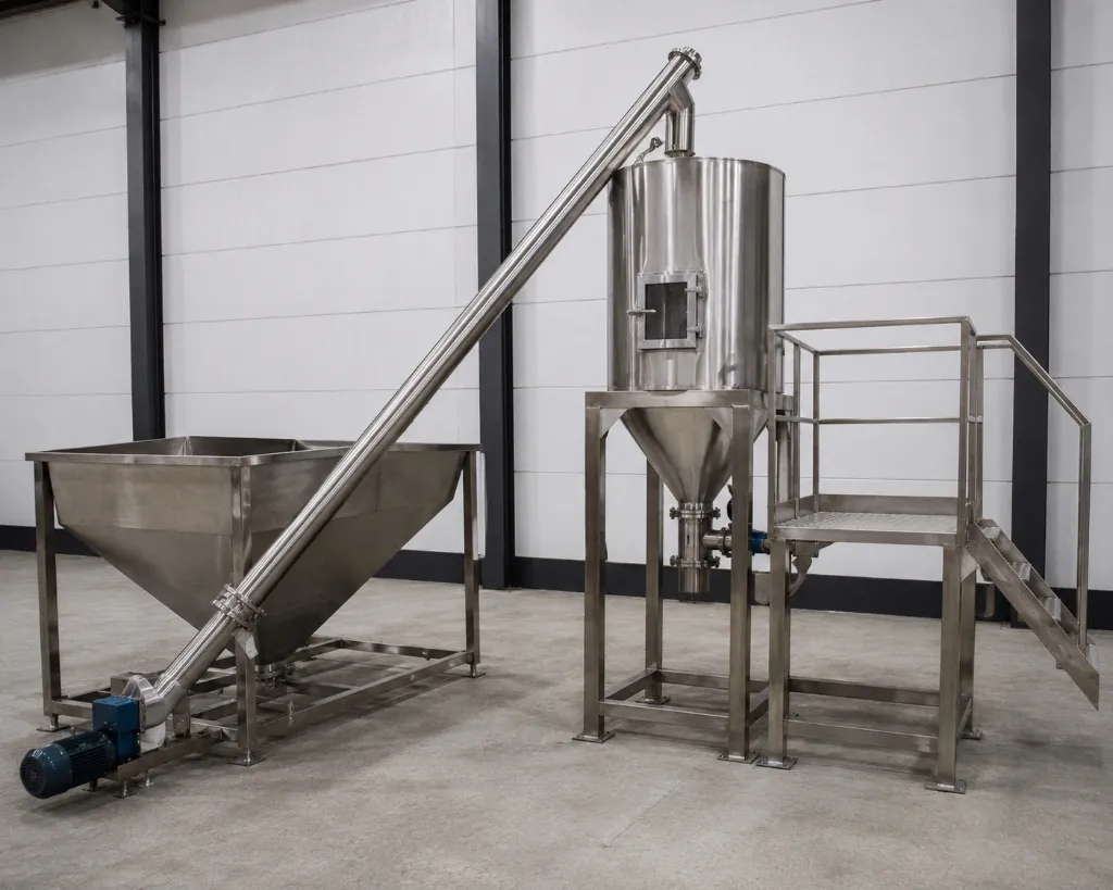 Bucket Elevator & Hopper