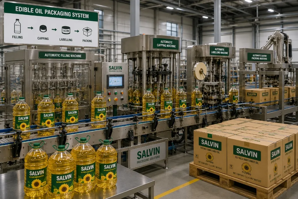 Edible Oil Processing Plant by Salvin Industries