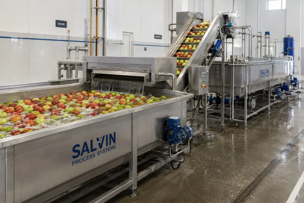 Raw Fruit Receiving & Washing System