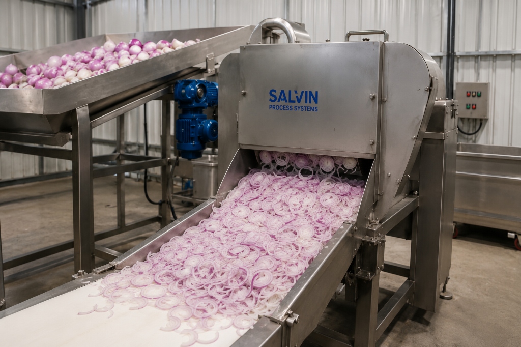 Raw Onion Receiving & Peeling System