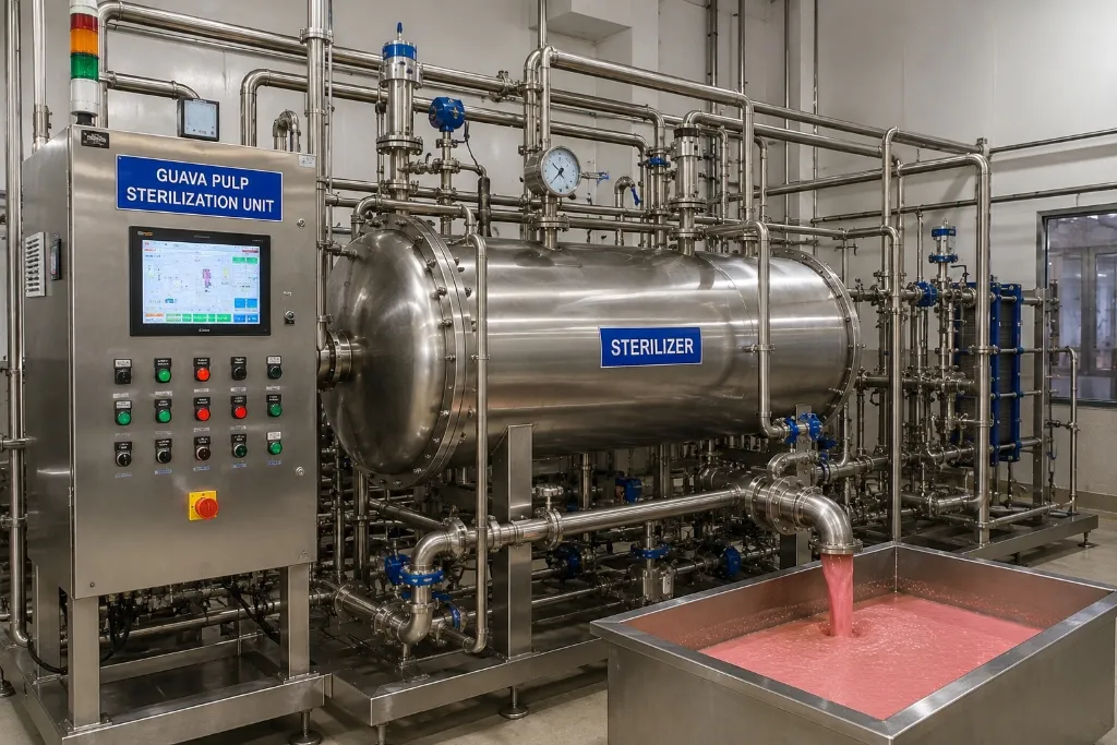 Guava Pulp Sterilization Unit