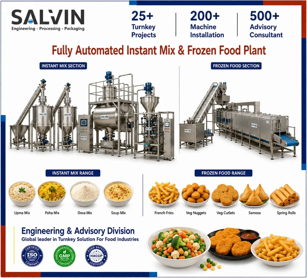 Instant Mix & Frozen Food Processing Plant by Salvin Industries