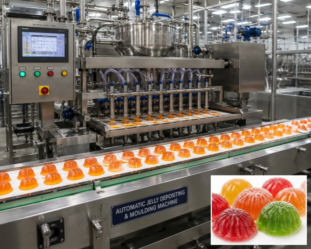 Automatic Jelly Depositing & Moulding Machine