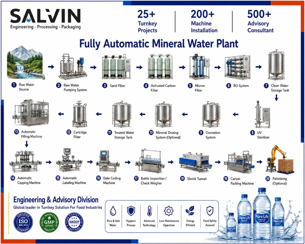 Fully Automatic Mineral Water Plant