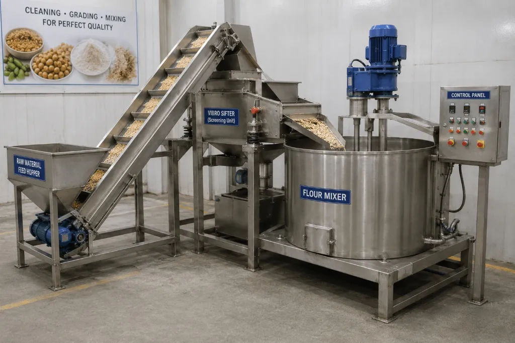 Fully Automated Namkeen Plant by Salvin Industries