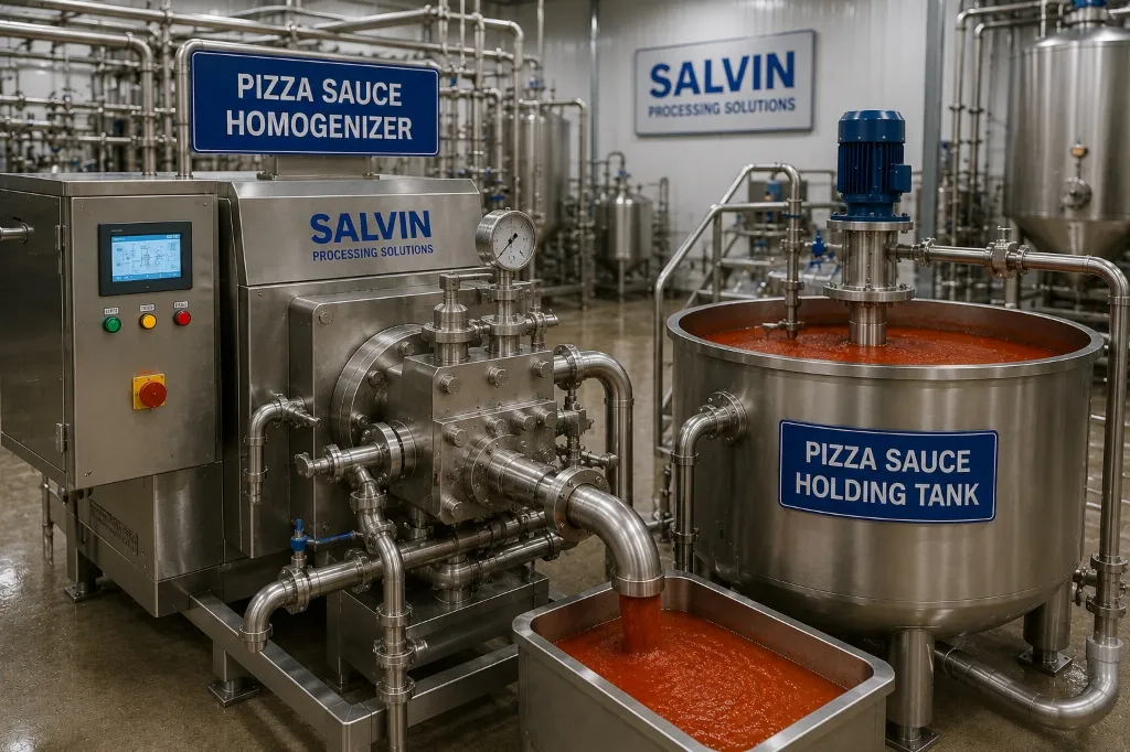 Pizza Sauce Homogenizer & Holding Tank