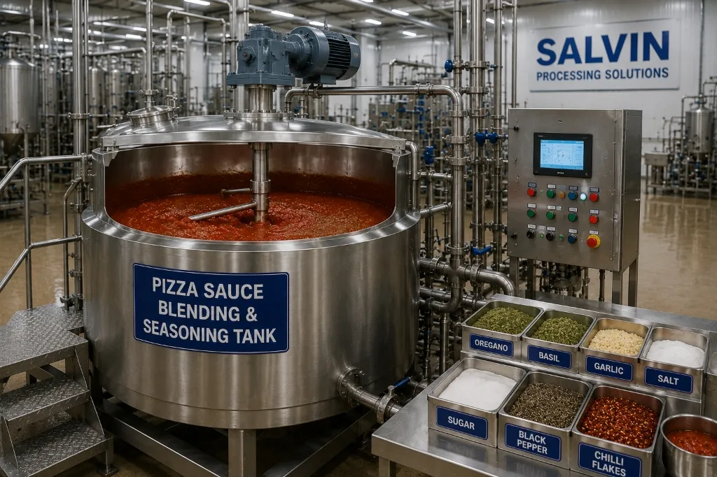 Pizza Sauce Processing Plant by Salvin Industries