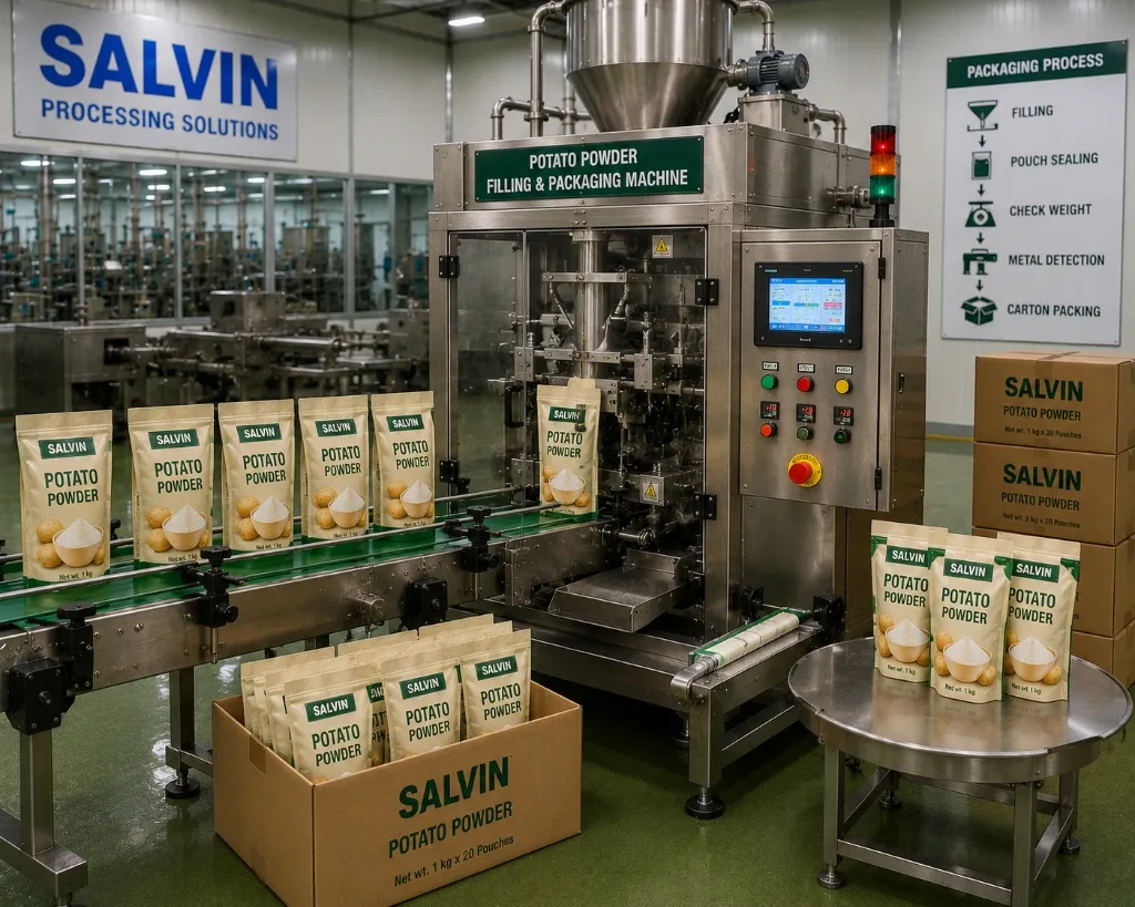 Potato Powder Dehydration Plant by Salvin Industries