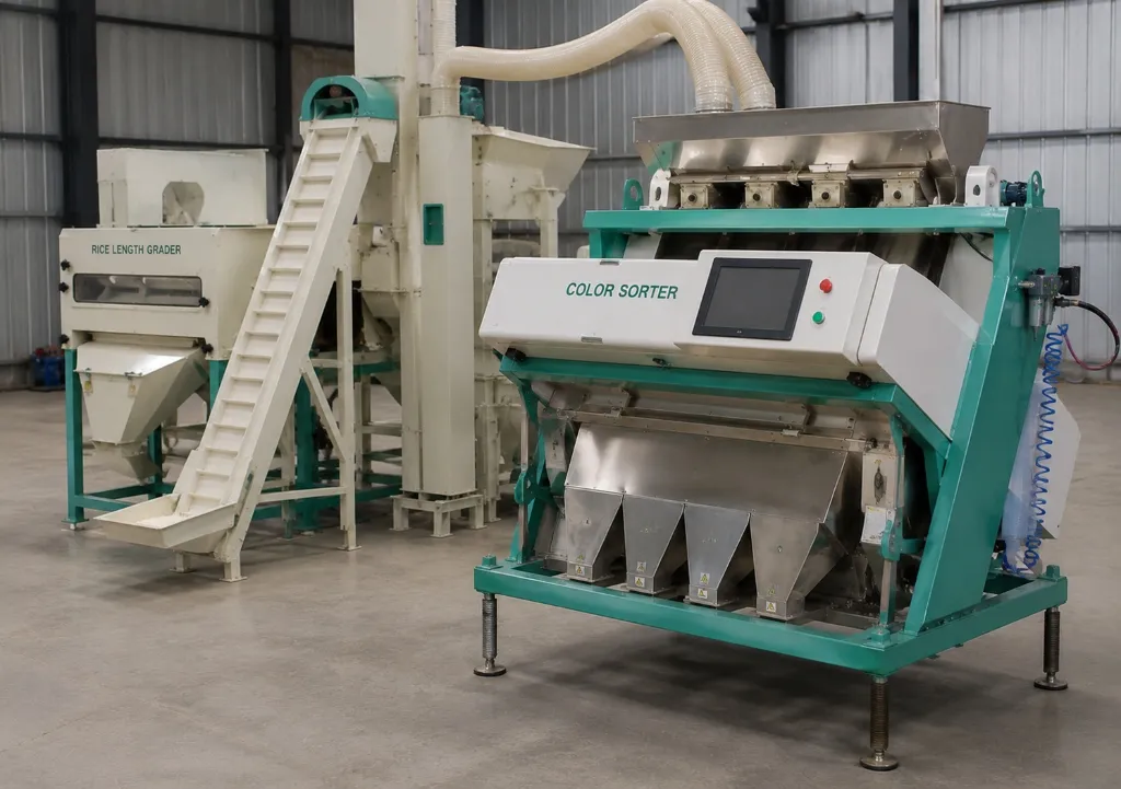 Rice Length Grader & Color Sorter