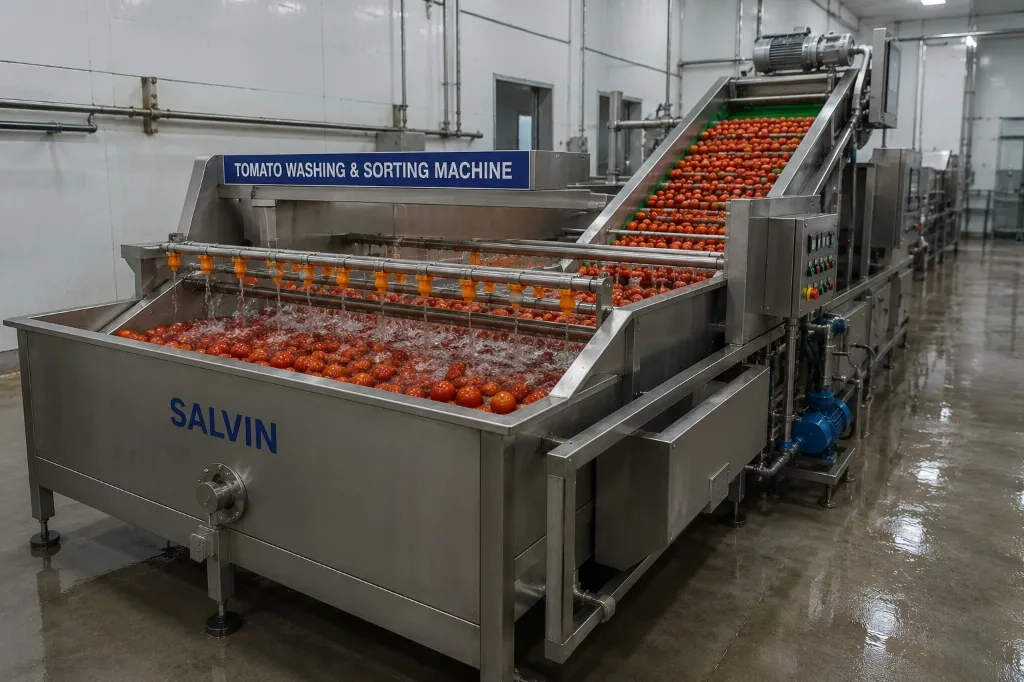 Tomato Washing & Sorting Machine