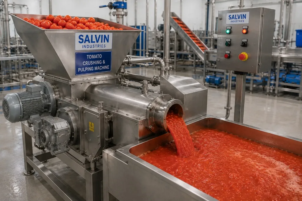Tomato Crushing & Pulping Machine