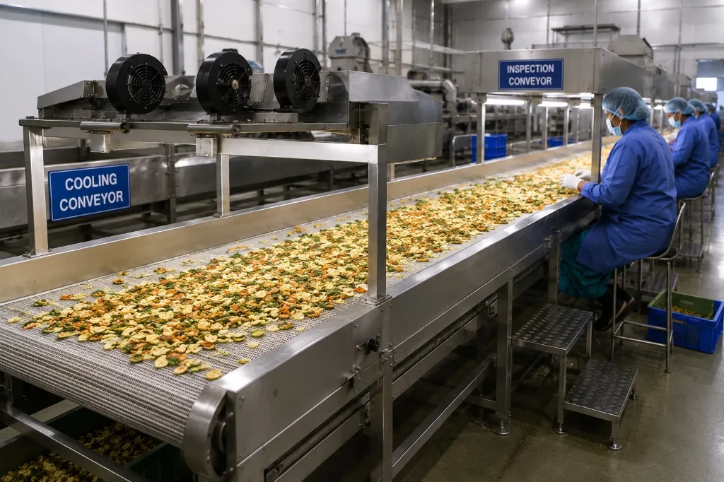 Cooling & Inspection Conveyor