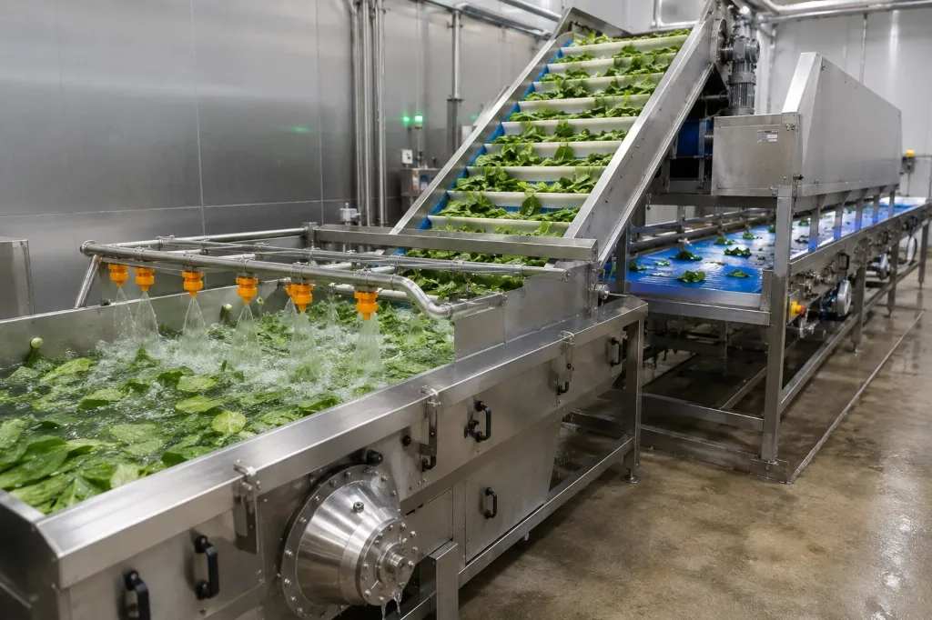 Industrial Vegetable Washing System
