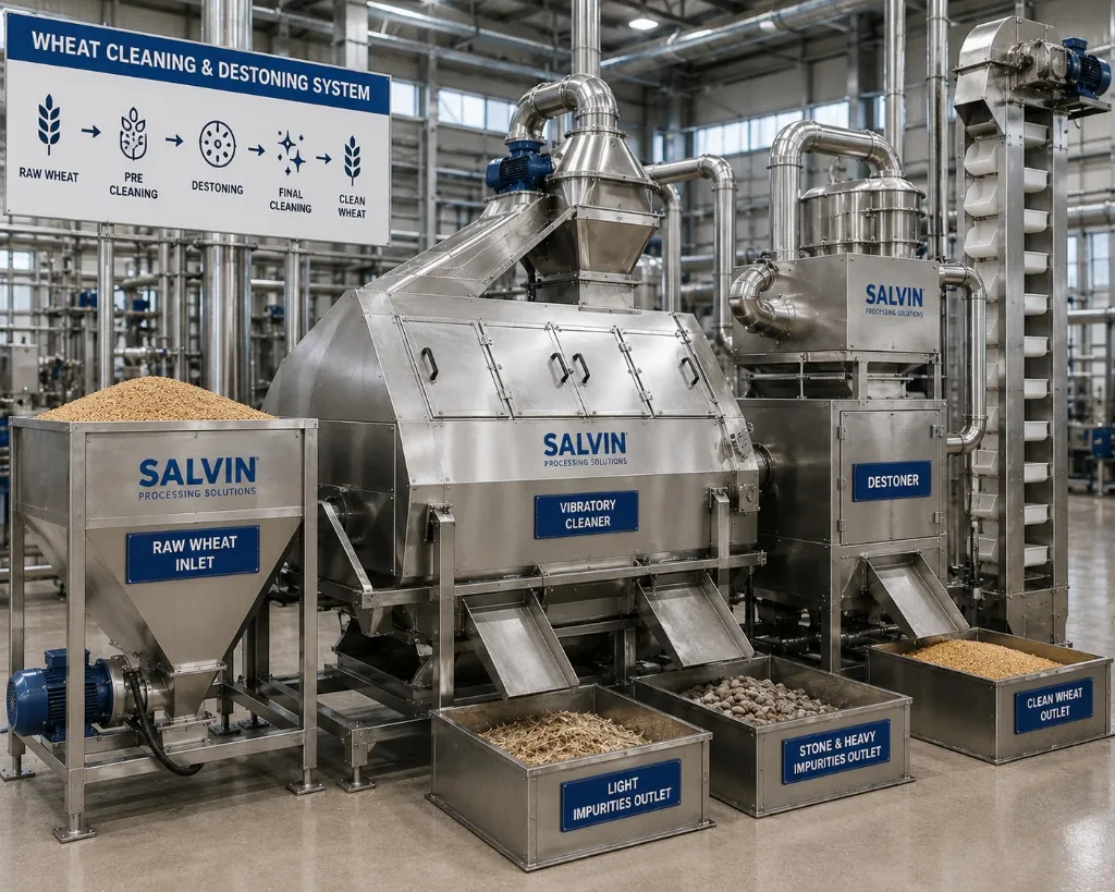 Wheat Cleaning & Destoning System