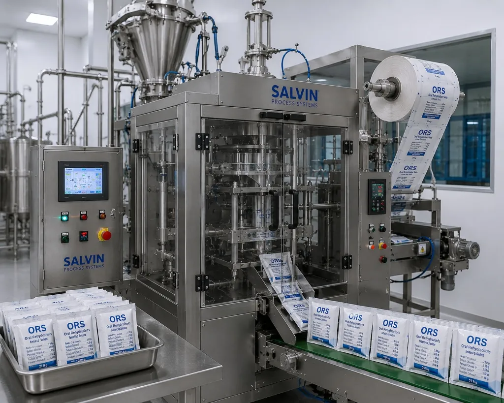 Automatic ORS Sachet Packaging Machine