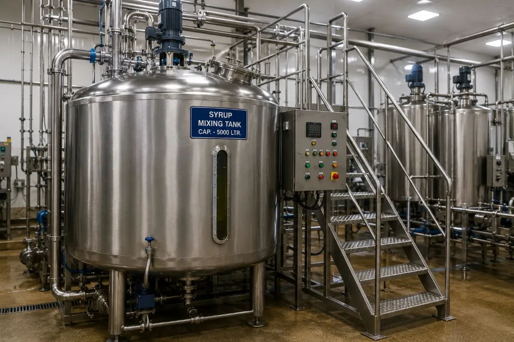Syrup Mixing & Dissolving Tank