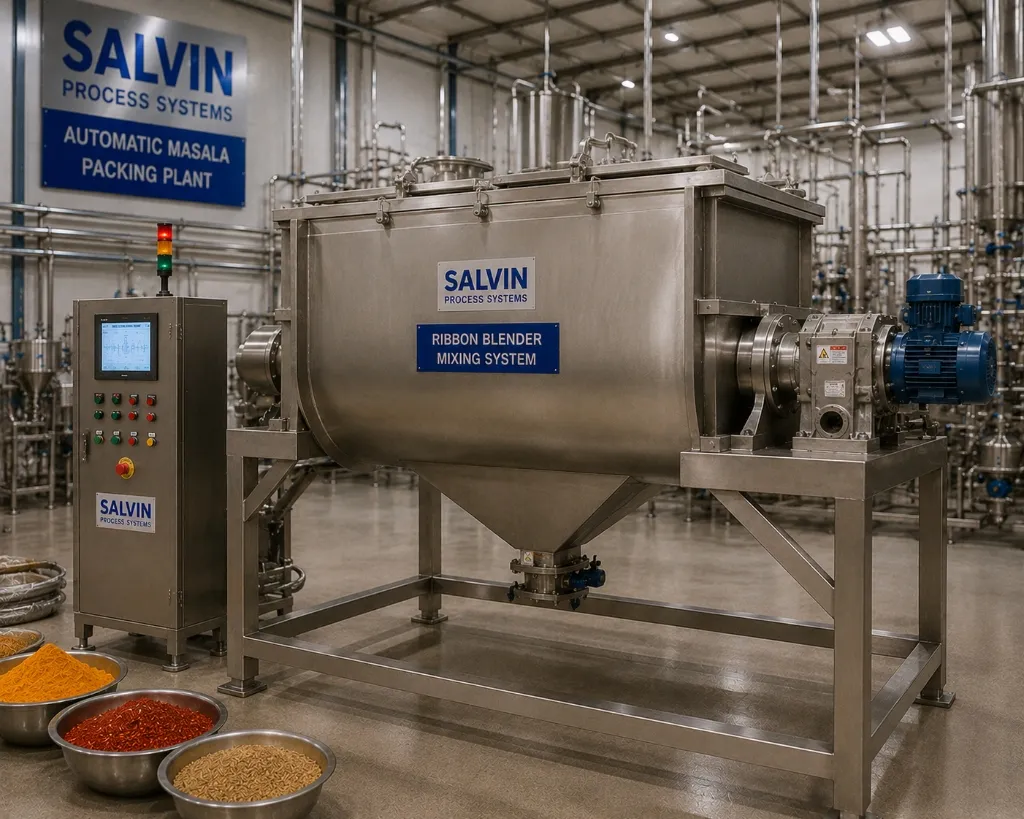Automatic Masala Packing Plant by Salvin Industries