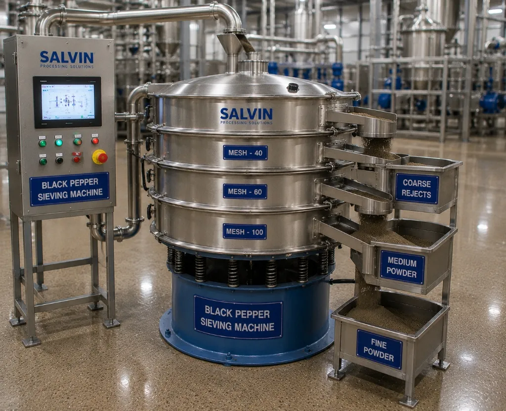 Black Pepper Powder Processing Plant