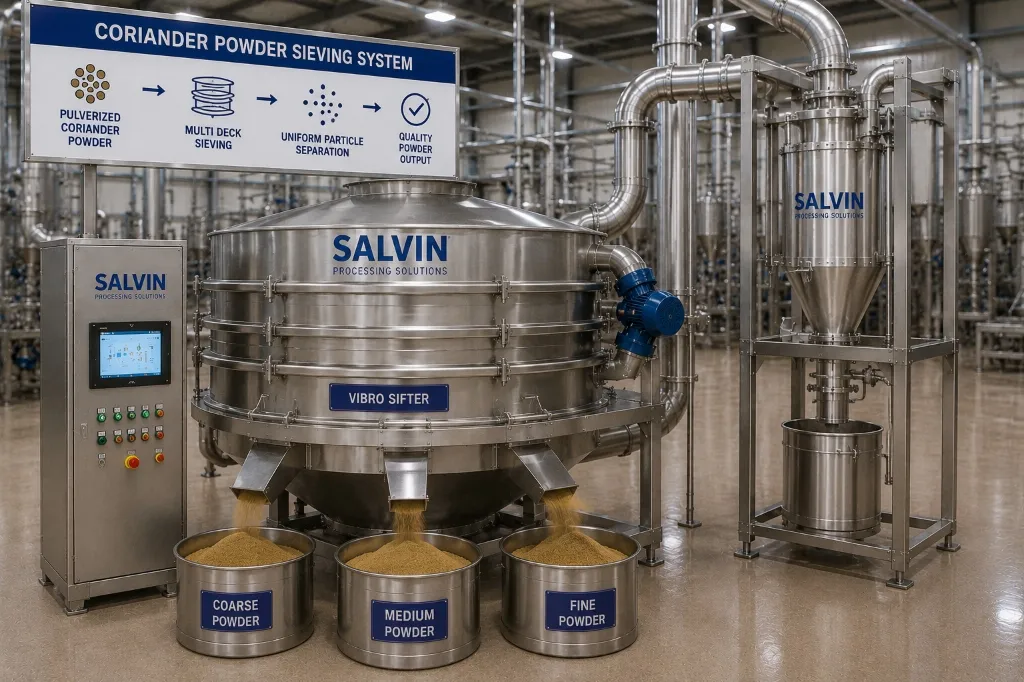 Coriander Powder Sieving System