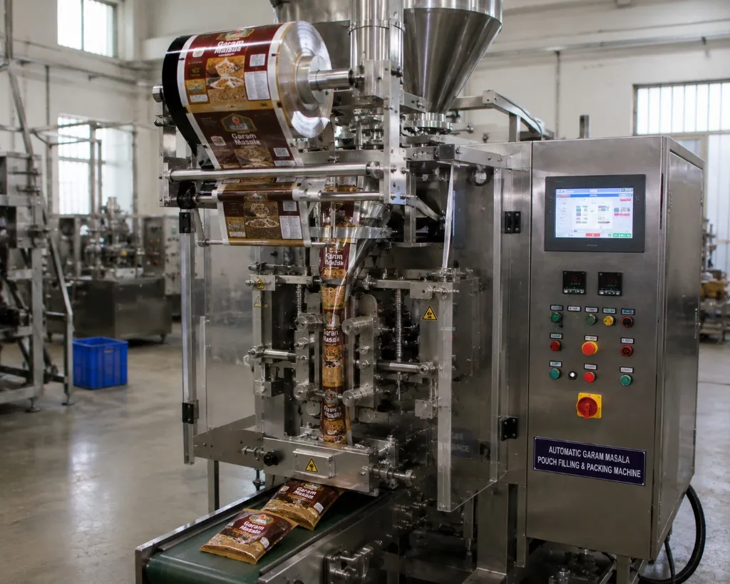 Automatic Garam Masala Pouch Filling & Packing Machine