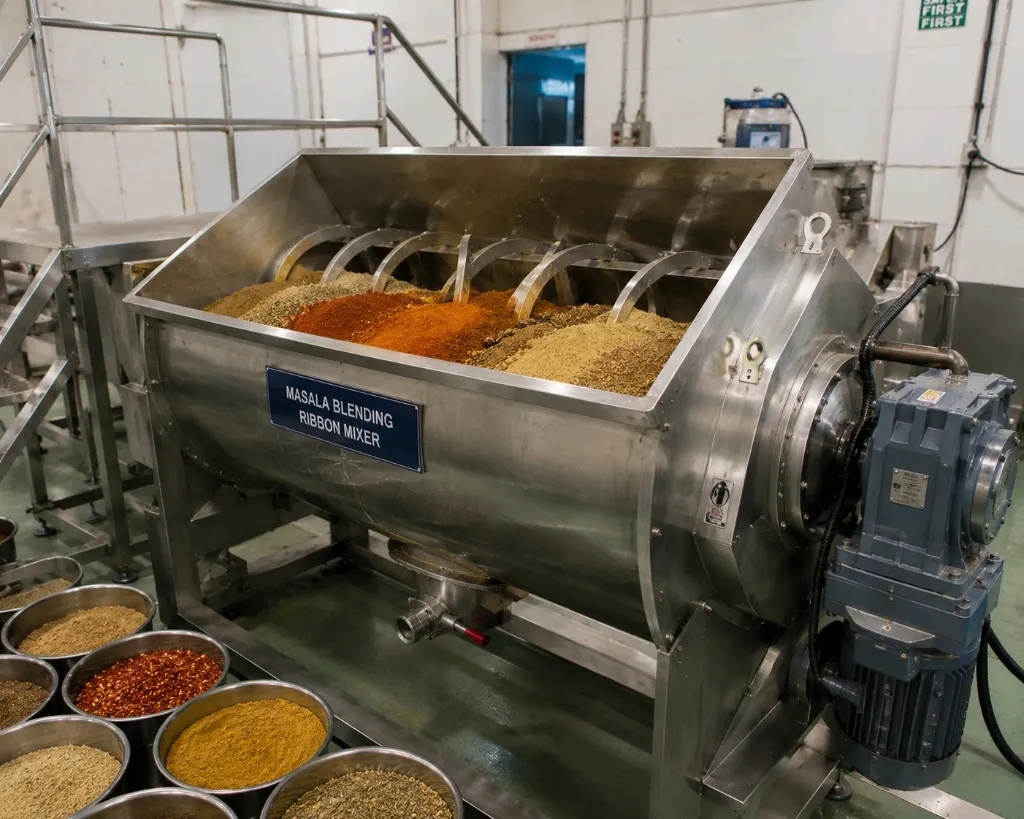 Masala Blending Ribbon Mixer