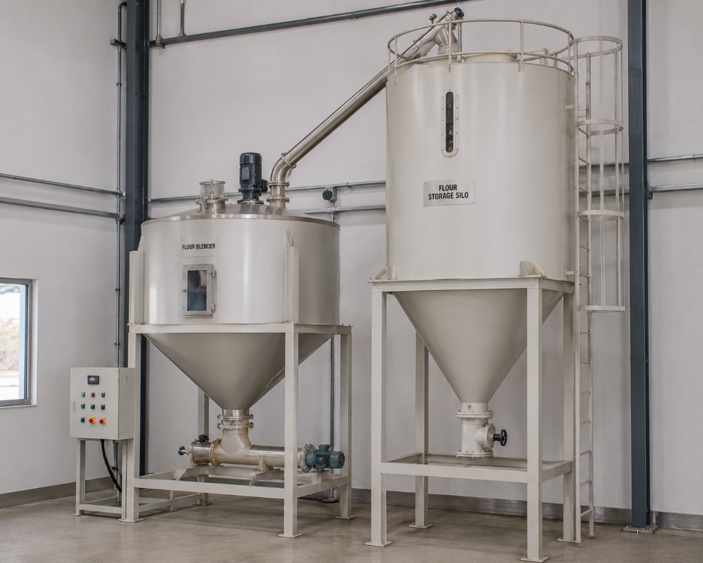Flour Blender & Storage Silo