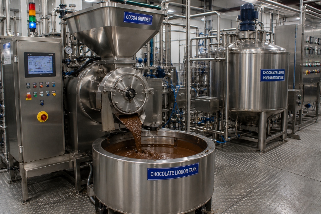 Cocoa Grinder & Liquor Tank