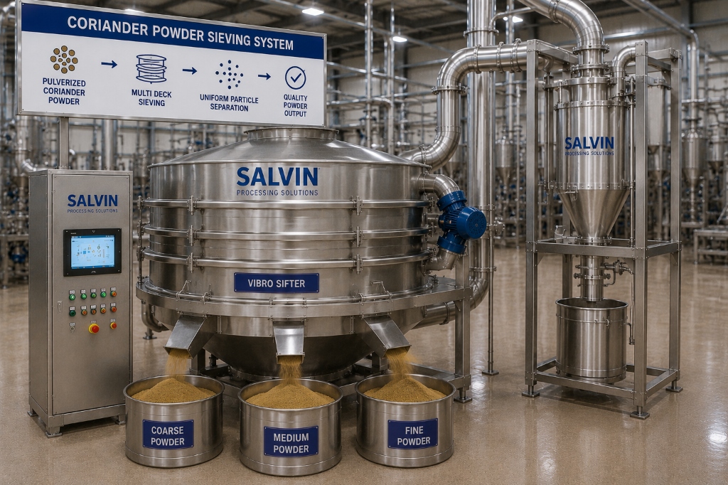Coriander Powder Sieving System