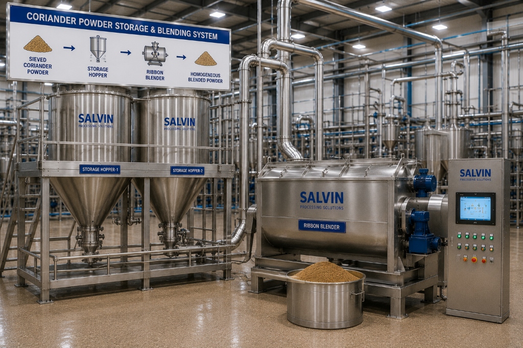 Coriander Powder Storage & Blending System