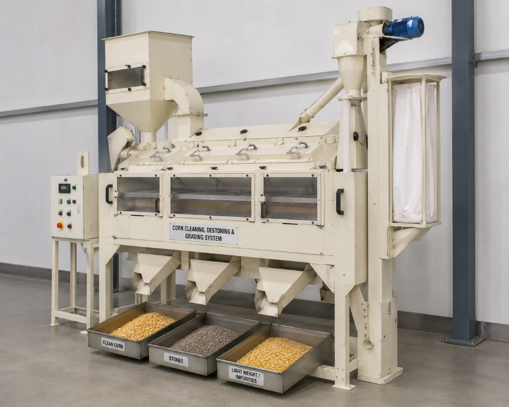 Corn Cleaning & Destoning System