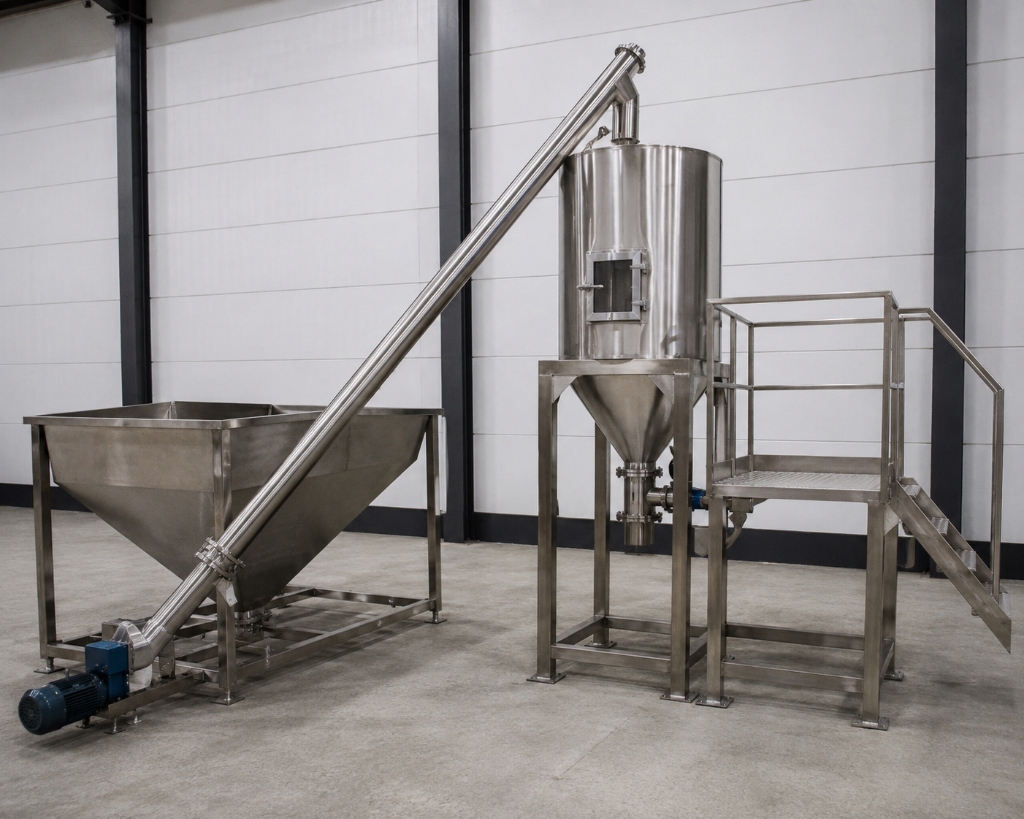 Bucket Elevator & Hopper