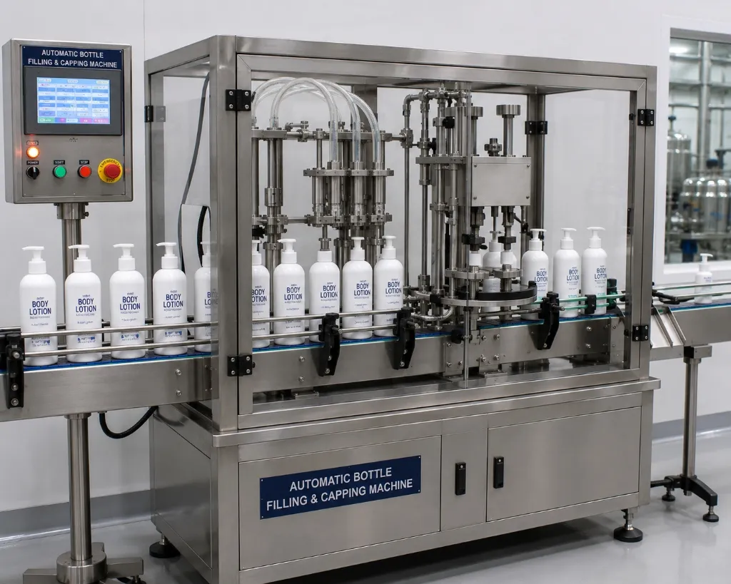 Automatic Bottle Filling & Capping Machine